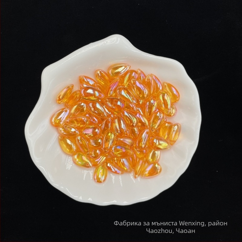 Разпръснати мъниста – акрил, електроплатиране, OEM наличен, интернет знаменит стил, Есен 2022