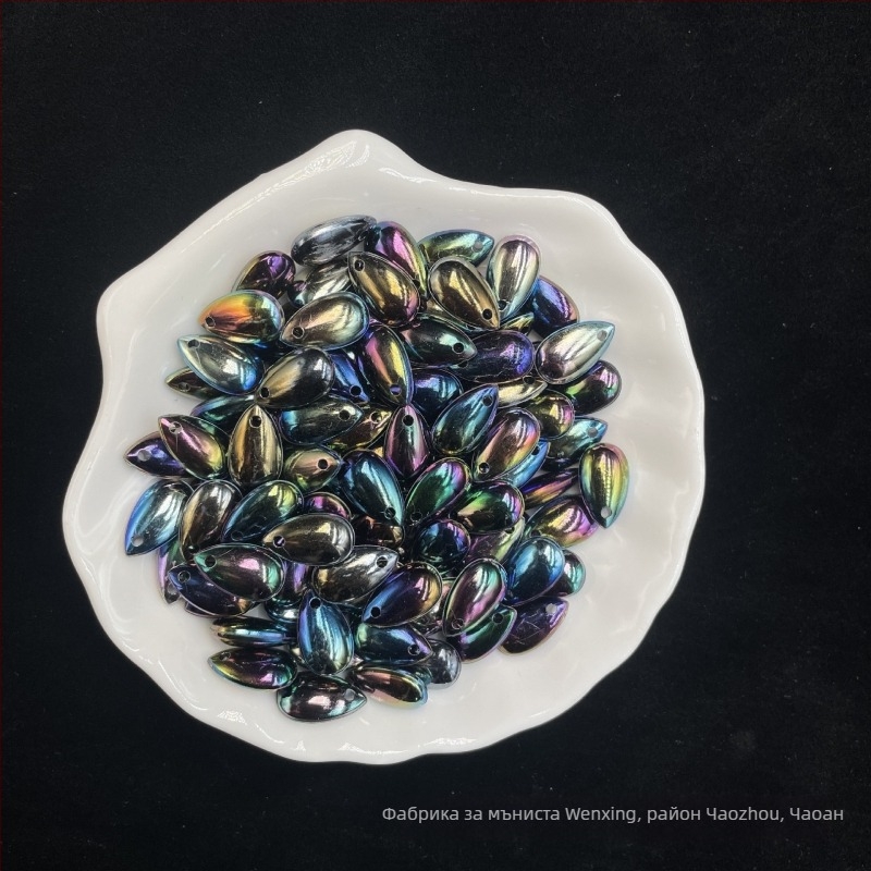 Разпръснати мъниста – акрил, електроплатиране, OEM наличен, интернет знаменит стил, Есен 2022