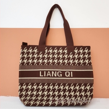 Чанта-кофа ZX — градски стил, полиестер, вертикална квадратна форма, затваряне с връзка, вътрешен джоб за телефон