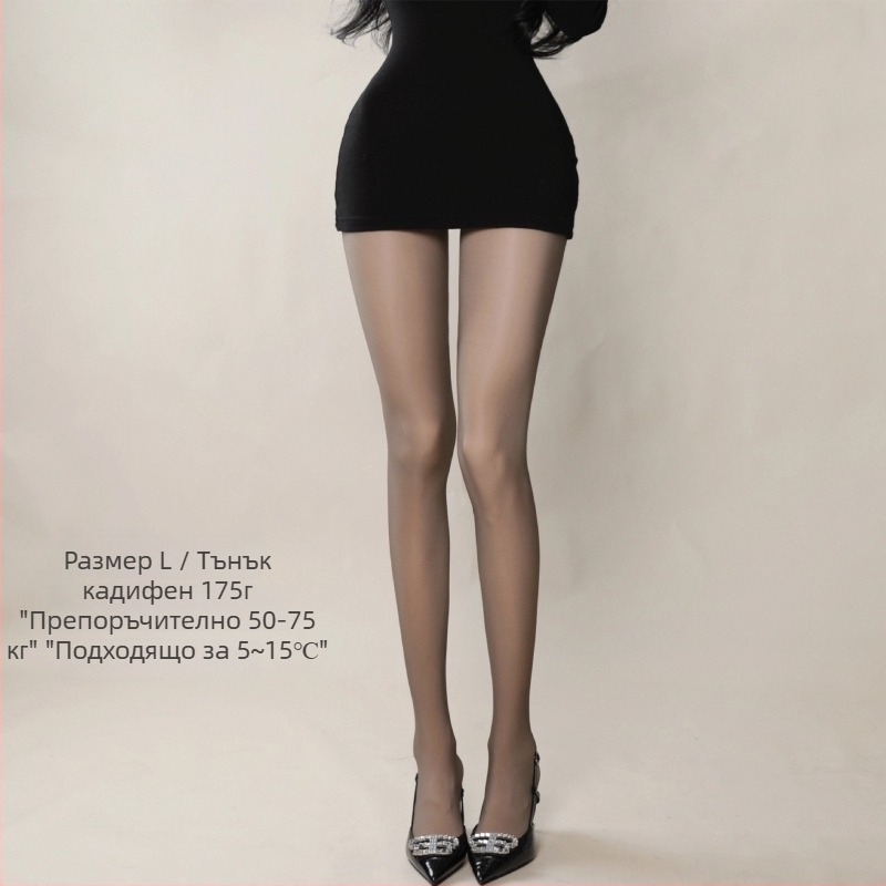 JK-стил подплатени колготки с пухена вътрешна подплата, дебели зимни колготки за жени (пухена подплата, дебелина, зимна топлина, JK стил, с крачета)