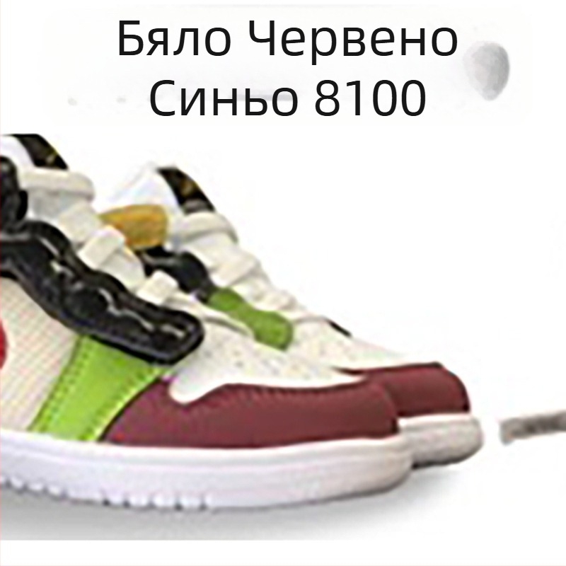 Детски унисекс маратонки за тичане - закопчаване с лепенка, горна част: TPU + изкуствена кожа + плат