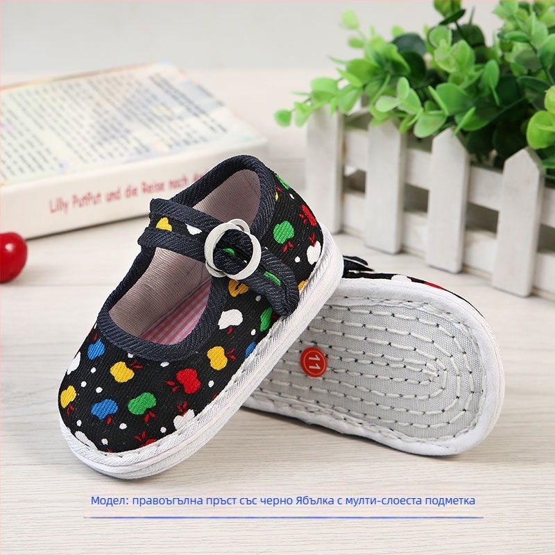 Бебешки платнени обувки, китайски стил, памучна горна част, дишащи, за 12–36 месеца