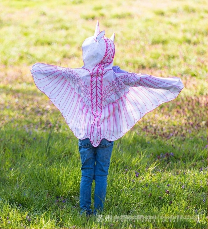 Partytree Детски сценичен костюм: плащ с криле пеперудено-елфско ангелско вдъхновение, неутрален пол, смесено химическо влакно, летен сезон 2022, подходящ за деца до 17 г