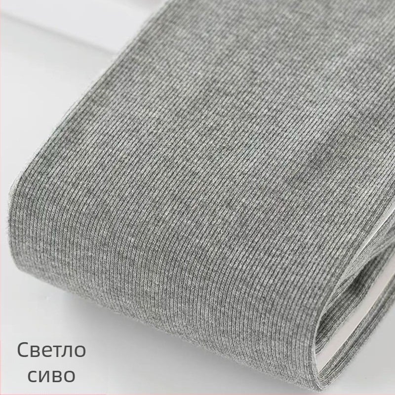 Леггинси за есен с висока талия, дишаща спандексова смес, 9/10 дължина, средна дебелина, свободен силует