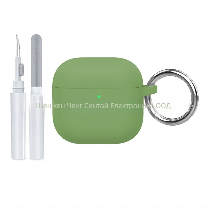 AirPods 4 силиконов предпазен калъф, универсален, пълна защита, инжекционно формоване