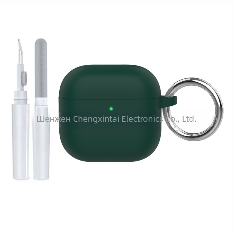 AirPods 4 силиконов предпазен калъф, универсален, пълна защита, инжекционно формоване