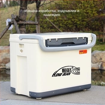 Hengguan рибарска изолационна кутия 28L/30L/35L, преносим охладител за открит риболов 010