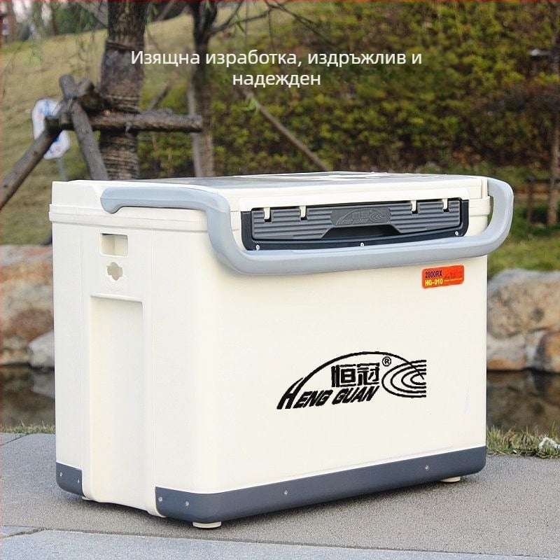 Hengguan рибарска изолационна кутия 28L/30L/35L, преносим охладител за открит риболов 010