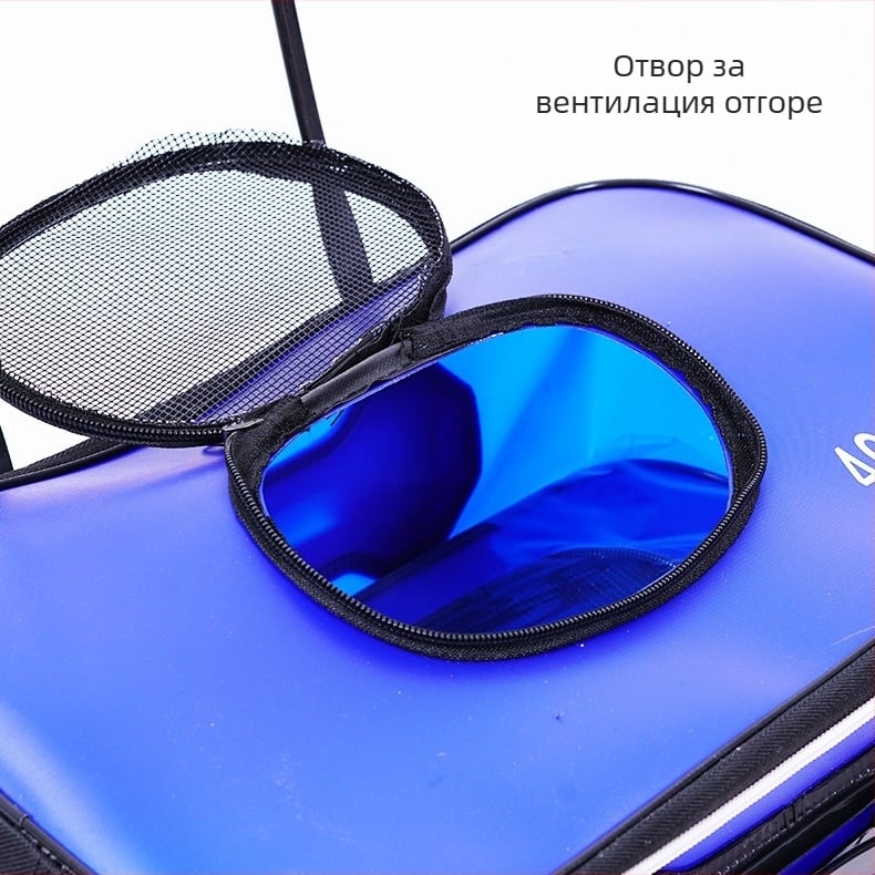 Прегъваща EVA риболовна кутия, капацитет 9-12 л, преносим кофа за риба и живи риби, здрав воден съд, риболовни принадлежности