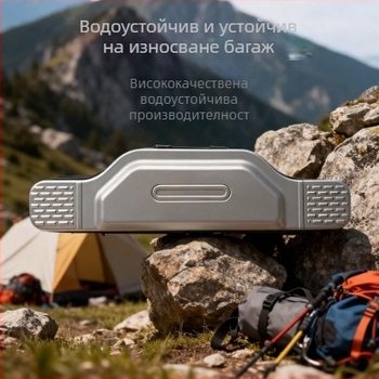Мултифункционална чанта за съхранение от усилена алуминиева сплав, раница или ръчно носене, твърд корпус за риболов и оборудване, преносима външна кутия