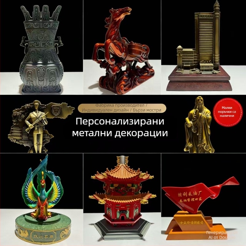 Персонализирана метална талисманна фигурка, смолна анимационна фигура, 3D модел сувенир