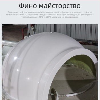 Разглобяема FRP изолационна обвивка за клапан, изолационен корпус за три-ходов цилиндричен лопатен клапан