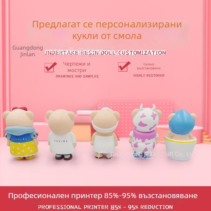 Персонализирана смолена талисманова фигура, аниме стил, персонализирани животински смолени фигури
