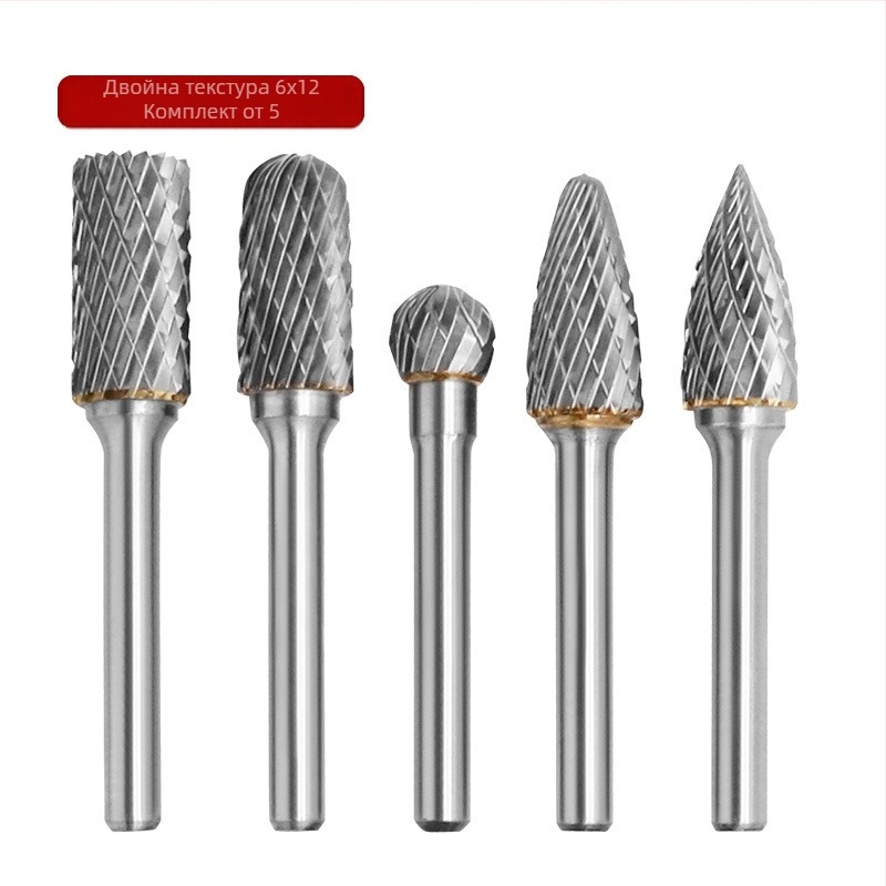 6x10/6x12 карбидно-вольфрамова стоманена въртяща се шлайф глава за дървообработване и дърворезба