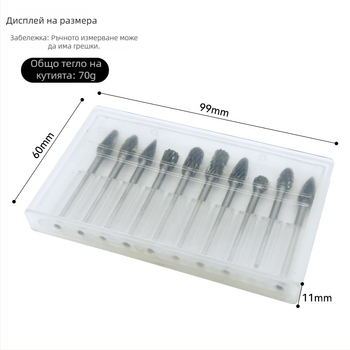 3×6 мм твърдосплавна волфрамова стоманена шлифовъчна глава за ротационна дърворезба