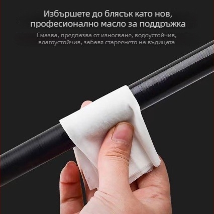 Комплект за поддръжка на риболовна пръчка: кърпички за поддръжка, масло за пръчка и почистваща кърпа