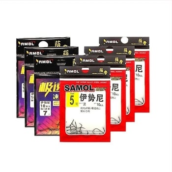 Сатсума серия: кука за риболов в стил Исе с златно и червено покритие за река и морски риболов