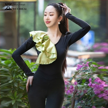 Dancing Wings дамски танцов костюм с дебела подплата от флис, тясно прилепващ силует за тренировки и дефиле XT956