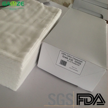 Памучна марля за сирене, кухненска марля, клас 10-90, 100% памук, за изцеждане и филтриране