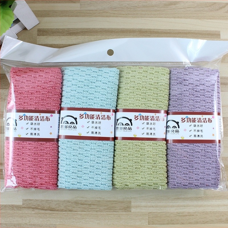 4‑пакет дебели кухненски кърпи за почистване, абсорбиращи, замяна, царевичен велур, 30×40 cm