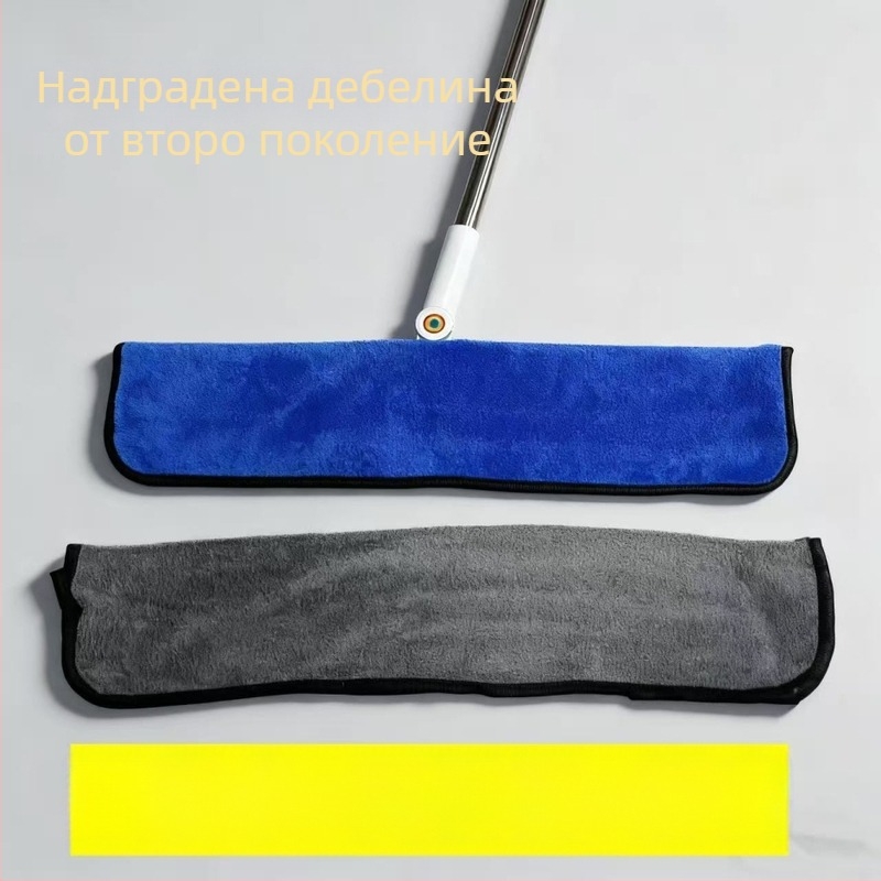 Нов модел кърпа за моп за домашно почистване, микрофибър, удебелена кърпа за изтриване и измиване, двупосочно използване