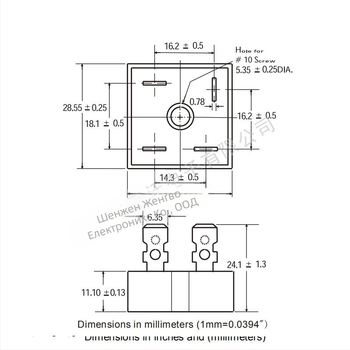 KBPC3510/2510/5010 1000V мостов изправител за устройство за обработка на отпадъци