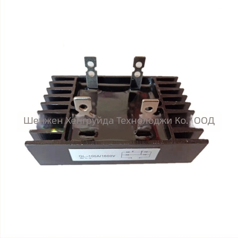 Еднофазен мостов изправител QL60A1200V, 4-крака, за генератор, с вграден радиатор