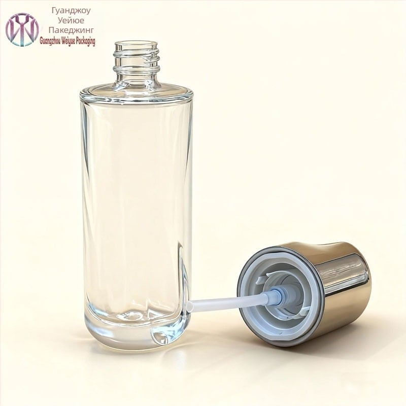 Стъклен комплект за козметични опаковки: 40ml есенция, 100ml бутилка за лосион, 30g буркан за крем, 50g буркан за крем за лице