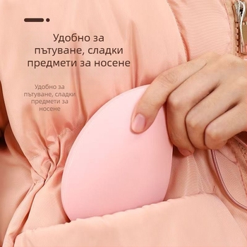 Мини USB презареждаем нагревател за ръце с карикатурен дизайн и светлинна атмосфера – подарък