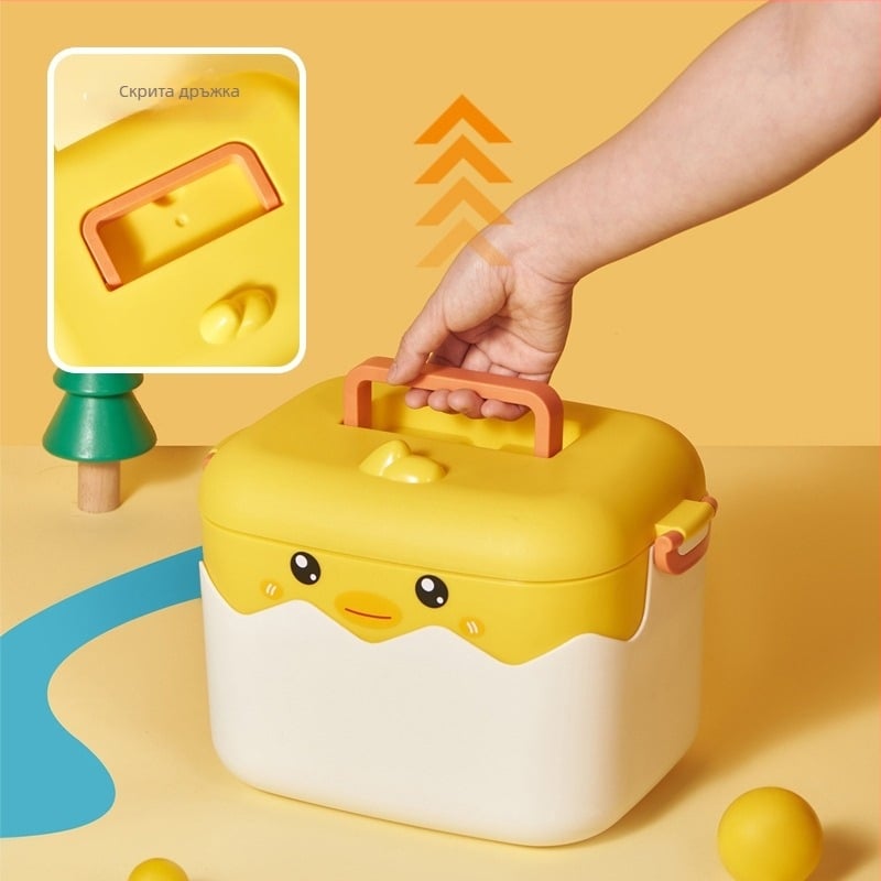 Голяма капацитет симпатична домашна медицинска кутия - пълен комплект за първа помощ и съхранение на медицински средства