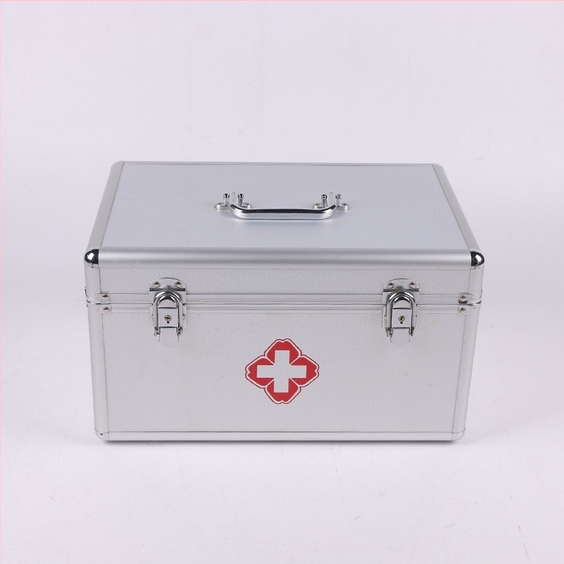 Портативна полева метална аптечка, алуминиева спешна аптечна кутия и кутия за съхранение на лекарства