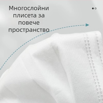 Бели еднократни маски, 50 броя