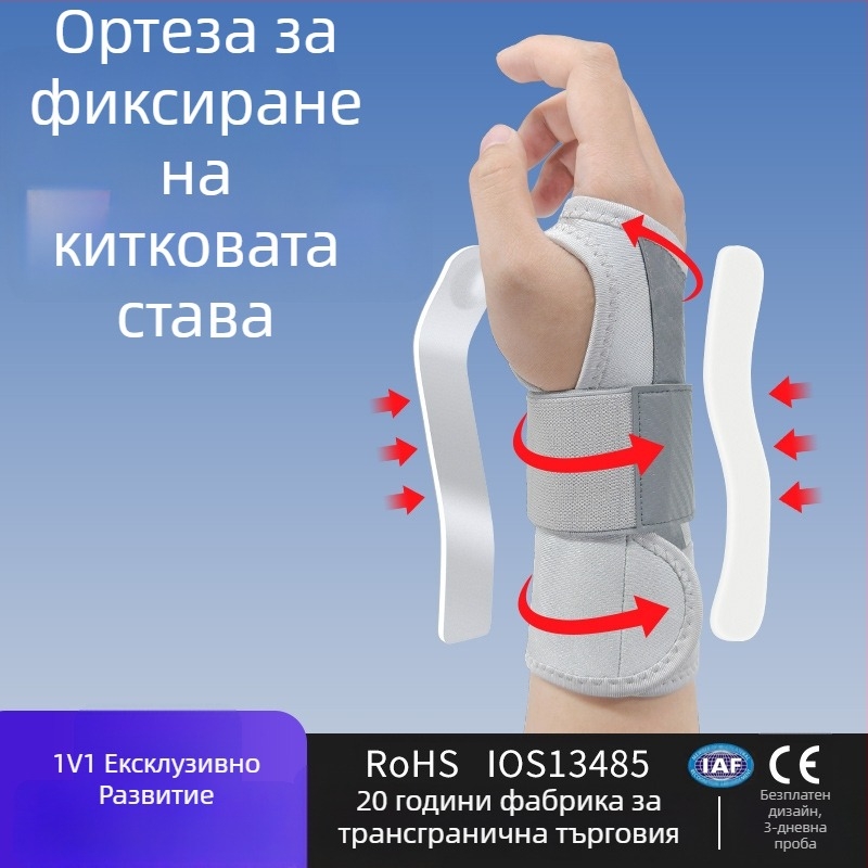 Медицински ортез за китка: фиксация на ставата, увреждания и фрактури — комплект за сухожилна обвивка, персонализиран