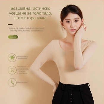 Дамски термо комплект за есен-зима: тънък безшевен базов слой, горнище и долнище