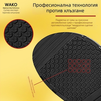 WAKO Мъжки обувки за кухня от велур – антихлъзгави и водоустойчиви