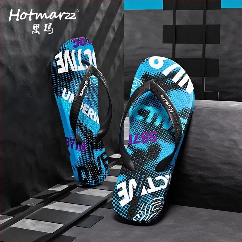 Hotmarzz Hemma мъжки джапанки - лятни PVC антихлъзгащи се сандали за плаж, пътуване и разходки