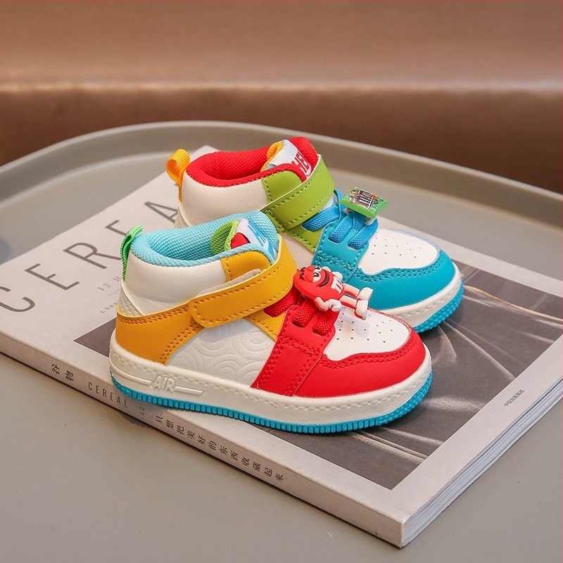 Унисекс детски маратонки за есента 2024, удобни M Bean Yuanyang, ежедневни спортни обувки за скейтборд