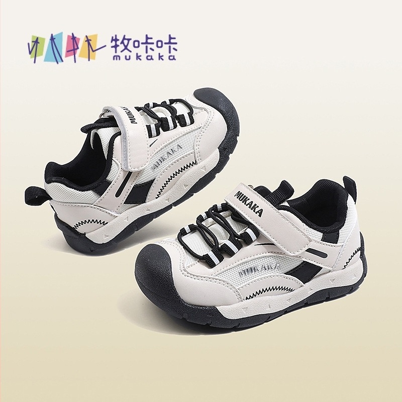 Стилни обувки за прохождане за деца, мека подметка, защита срещу удар, дишащи, пролет 2026