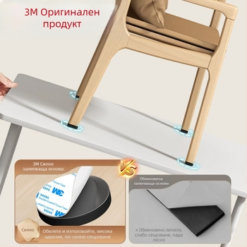 3m Подложки за крака на масата, удебелени, антихлъзгащи, тихи защитни подложки за крака на мебели, повдигащи, износоустойчиви за маси и столове