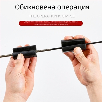 Гумен изтегляч за риболовна въдица с заключващ съединител