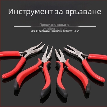 Клещи за завързване на куки и риболовна линия, остър и плосък връх