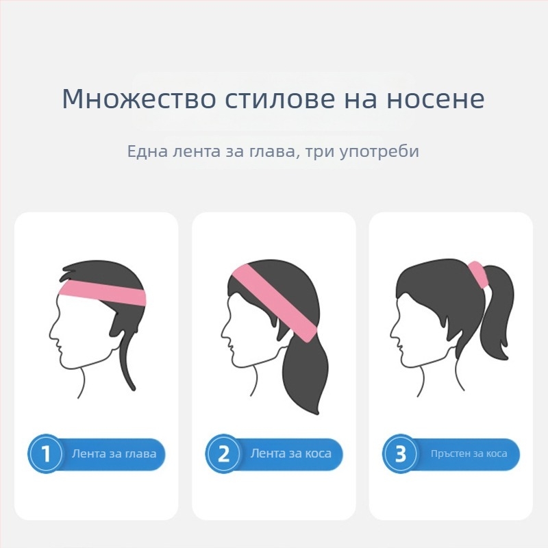 Женски спортни ленти за глава за европейски и американски пазари, ленти за коса за йога, абсорбиращи потта, бързосъхнещи принтирани аксесоари за глава