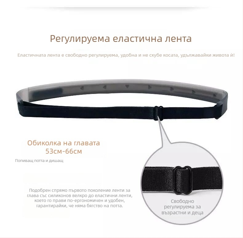 Нова еластична спортна лента за глава, попиваща пот, с печат на лого, подходяща за маратон