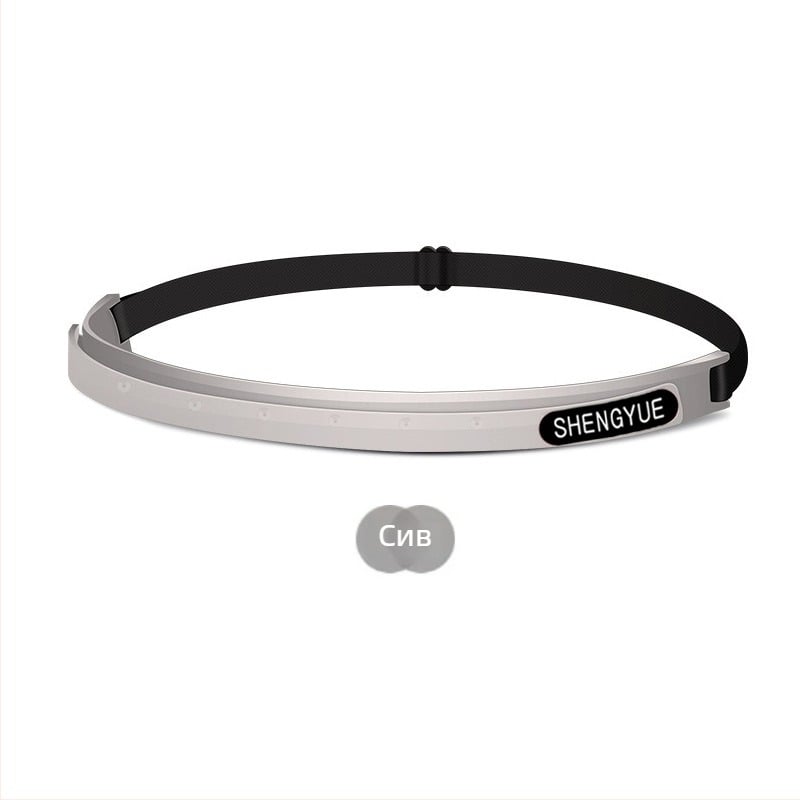 Нова еластична спортна лента за глава, попиваща пот, с печат на лого, подходяща за маратон