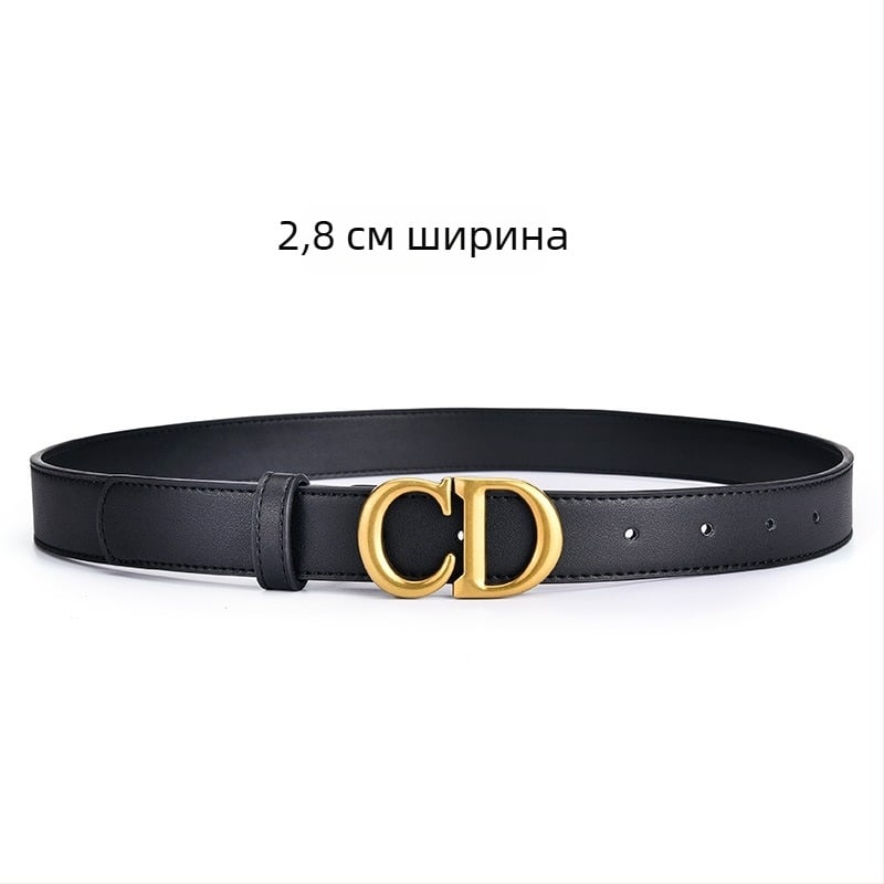 Женски колан PU кожа, минималистичен и универсален, нов модел 2022, черен, тънък декоративен колан за дънки