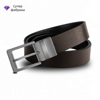 Нов модел мъжки кожен колан с иглена закопчалка, двустранен и универсален, подходящ за ежедневни панталони за мъже от младежката до средната възраст