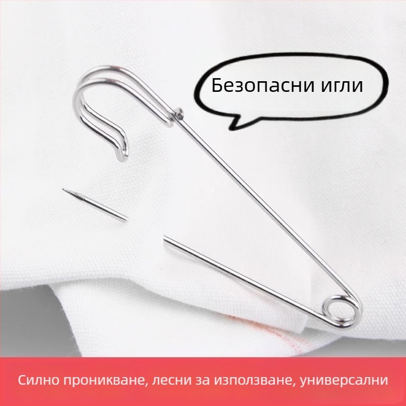 Високоустойчив неръждаем стоманен щифт за дрехи, винтидж брошка за украса, декоративен клип-пин