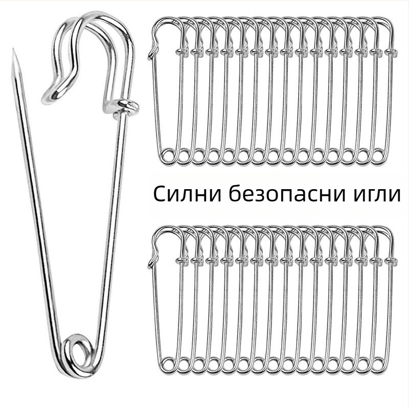 Високоустойчив неръждаем стоманен щифт за дрехи, винтидж брошка за украса, декоративен клип-пин