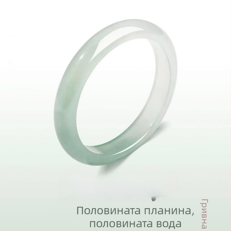 Нефритена гривна с широка лента, дизайн полугорски-полуводен пейзаж, дамска, нов китайски стил, елегантни бижута за фестивал Циси