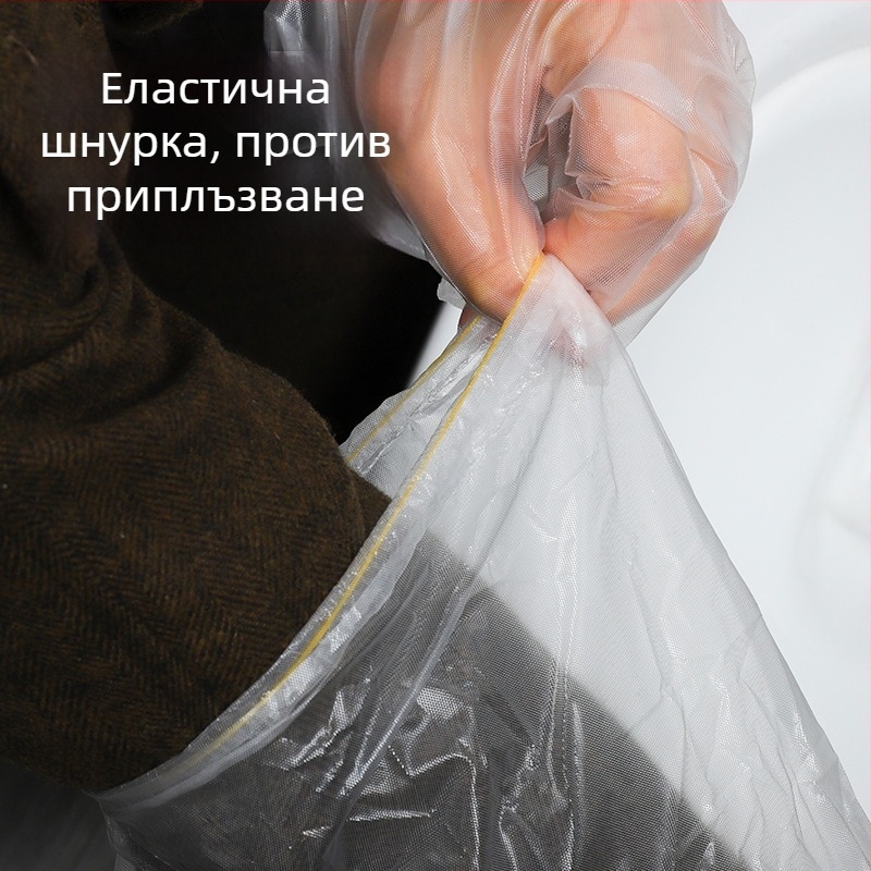 Еднократни PE домакински ръкавици, водоустойчиви, удължени за есен и зима – подходящи за миене на съдове, пране и почистване на зеленчуци